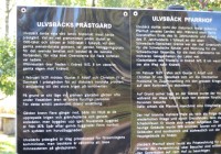 38 Informationstavla vid Ulvsbäcks prästgård
