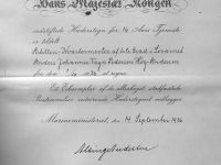 1936 Hederstegn for 16 aars tjenste
