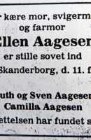 1984 Ellen_Aagesen-Dödsannons