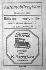 Automobile register 1924